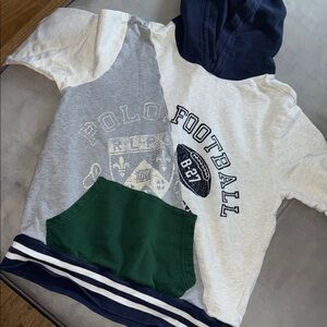 Polo by Ralph Lauren Gray and Green Kids Hoodie